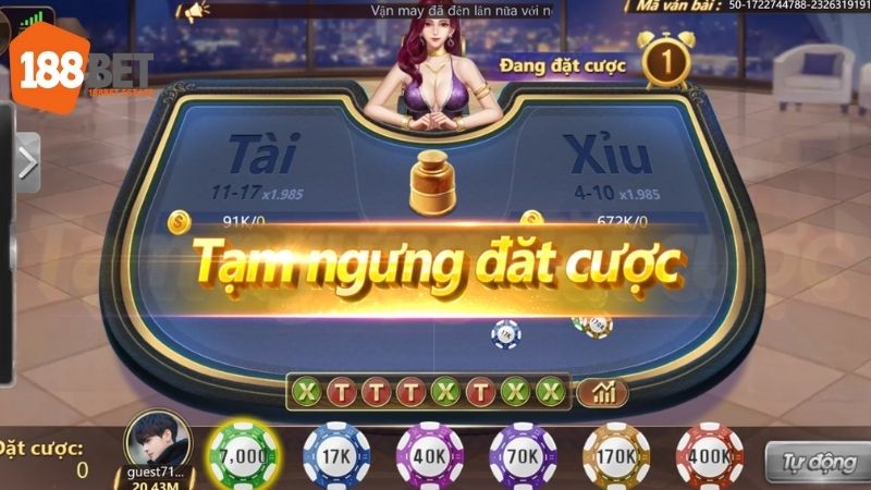 Tài Xỉu 188Bet: Tựa Game Xanh Chín, Dễ Chơi Dễ Trúng